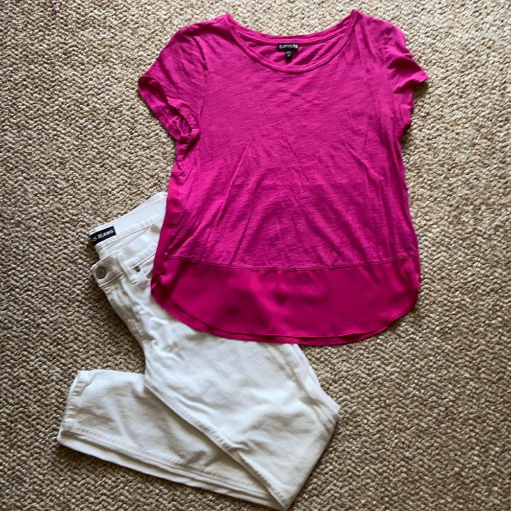 Express Bright Pink Tee